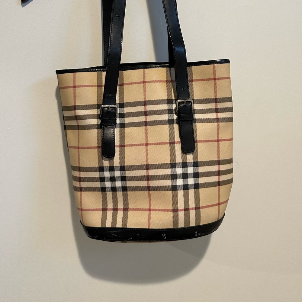 Burberry Nova Check Bucket tote